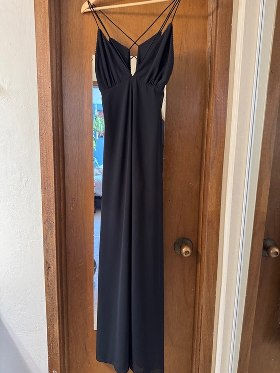 Forever 21 Dresses & Skirts - 🖤 Women’s Forever 21 Sheer Black Strappy Maxi Dress with Slit 🖤
